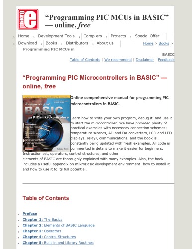 Programming PIC Microcontrollers in BASIC