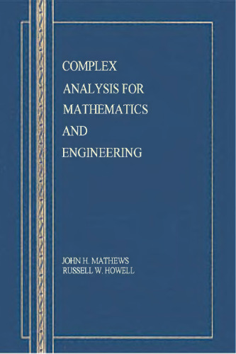 Complex analysis for mathematics and engineering