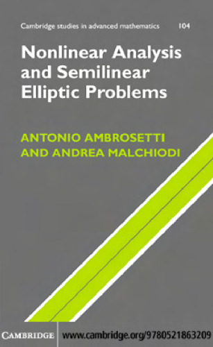 Nonlinear analysis and semilinear elliptic problems