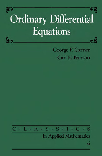 Ordinary differential equations