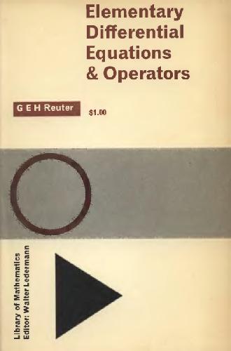 Elementary differential equations and operators, 