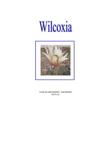 Wilcoxia