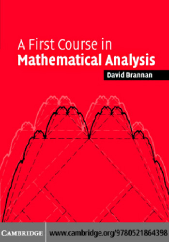 A first course of mathematical analysis