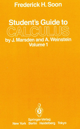 Student's Guide to Calculus I