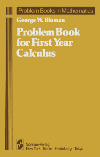 Problem book for first year calculus