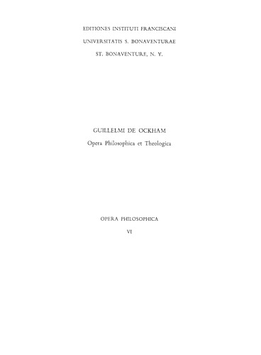 Opera Philosophica Vol. 06  