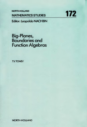 Big-Planes, Boundaries and Function Algebras