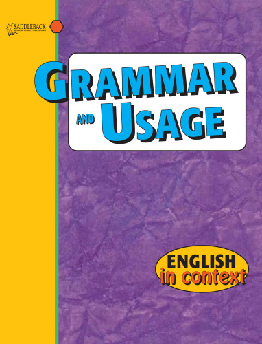 Grammar and Usage (English in Context)  