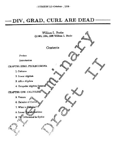 Div,grad,curl are dead