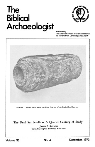 [Magazine] The Biblical Archaeologist. Vol. 36. No 4