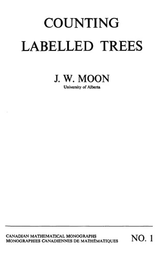 Counting labelled trees (Canadian mathematical monographs)  