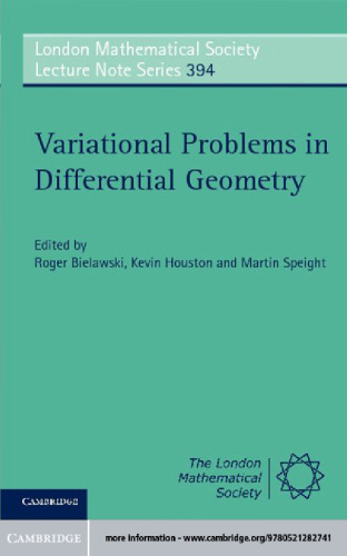 Variational Problems in Differential Geometry