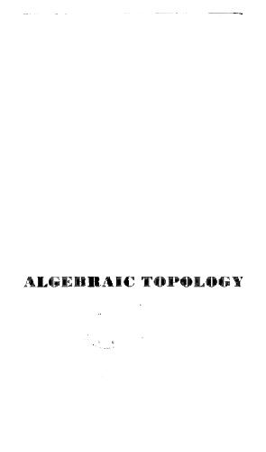 Algebraic topology