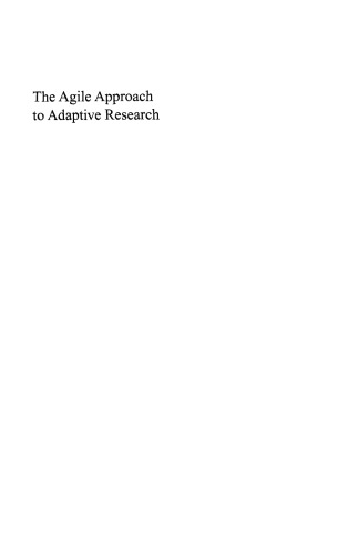 The Agile Approach to Adaptive Research: Optimizing Efficiency in Clinical Development (Wiley Series on Technologies for the Pharmaceutical Industry)  