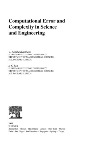 Computational Error and Complexity in Science and Engineering