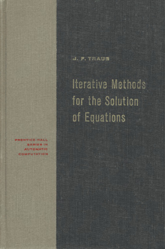 Iterative methods for the solution of equations