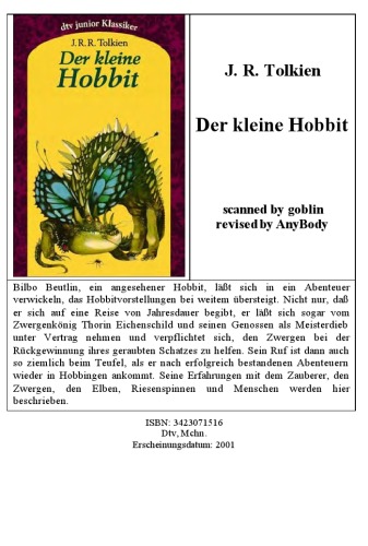 Der kleine Hobbit: Literatur-Kartei  