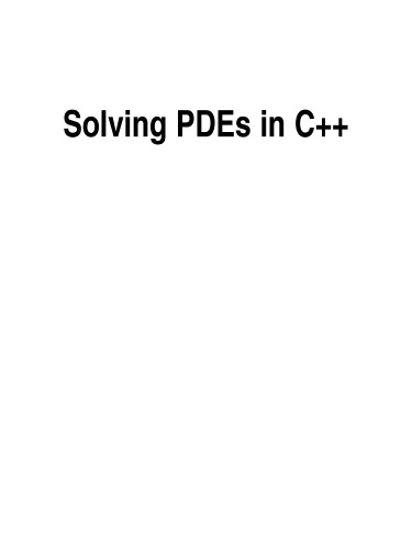 Solving PDEs in C++: numerical methods in a unified object-oriented approach