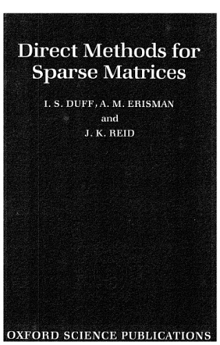 Direct methods for sparse matrices