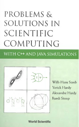 Problems and solutions in scientific computing with C++ and Java simulations