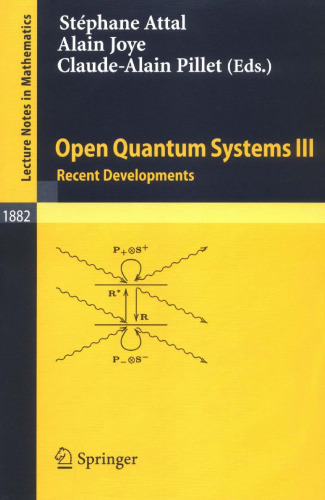 Open Quantum Systems III: Recent Developments