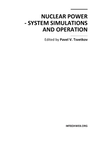 Nuclear Power - System Simulations and Operation  