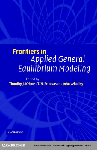 Frontiers in applied general equilibrium modeling: In honor of Herbert Scarf