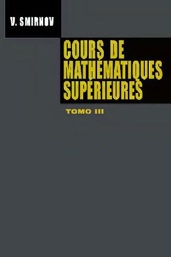 Cours de mathematiques superieures