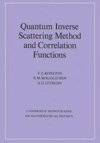 Quantum inverse scattering method and correlation functions