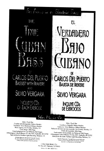 True Cuban Bass - Verdadero Bajo Cubano  