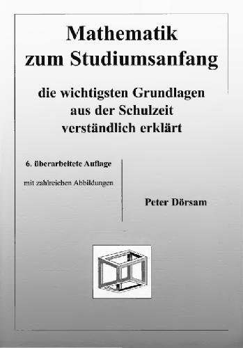 Mathematik zum Studiumsanfang