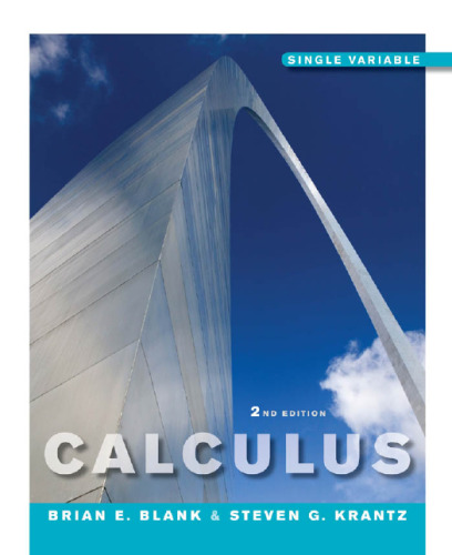 Calculus: Single Variable, 2nd Edition  