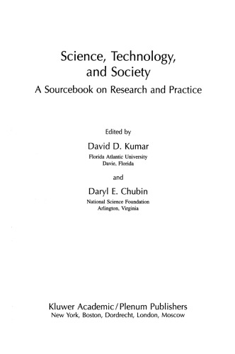 Science, Technology, and Society Education: A Sourcebook on Research and Practice