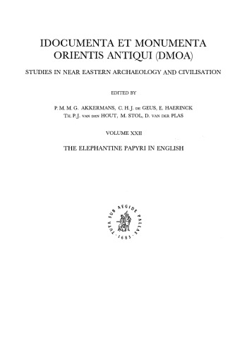 The Elephantine Papyri in English: Three Millennia of Cross-Cultural Continuity and Change  