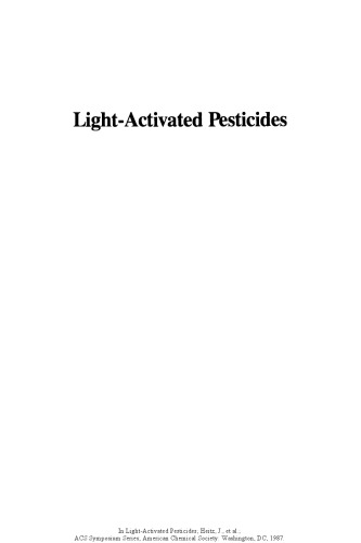 Light-Activated Pesticides