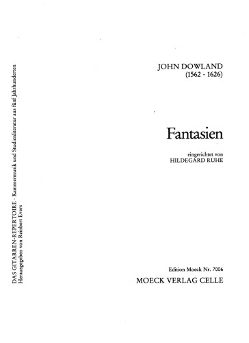 John Dowland. Fantasien  