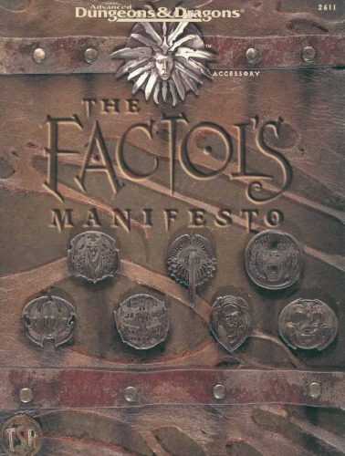 The Factol's Manifesto (AD&D Planescape Accessory)