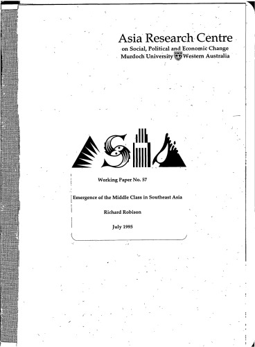 Emergence of the Middle Class in Southeast Asia  