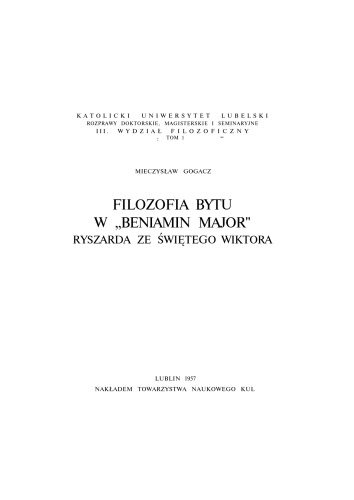 Filozofia bytu w 