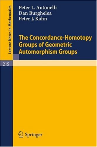 The Concordance-Homotopy Groups of Geometric Automorphism Groups