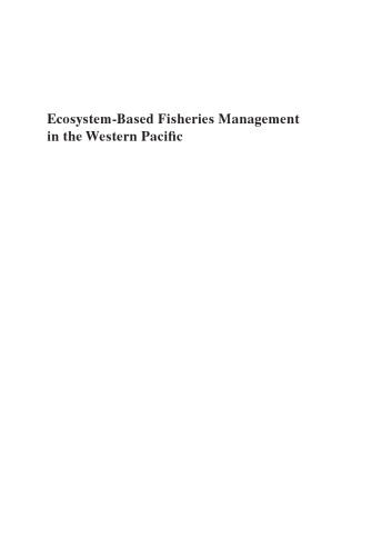 Ecosystem Based Fisheries Management in the Western Pacific  