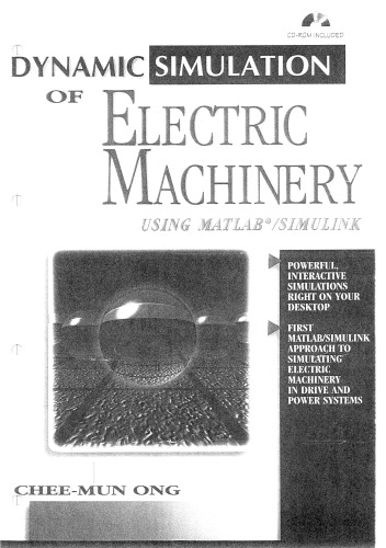 Dynamic Simulations of Electric Machinery: Using MATLAB SIMULINK  