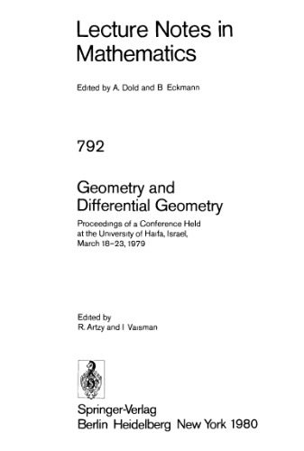 Geometry and Differential Geometry