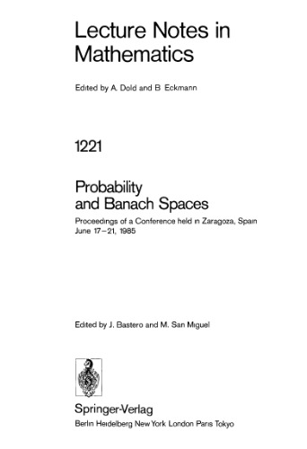 Probability and Banach Spaces