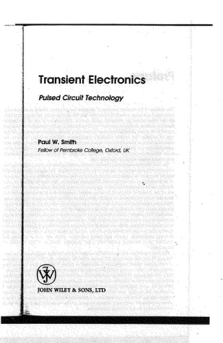 Transient Electronics: Pulsed Circuit Technology  