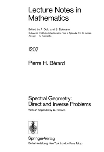 Spectral geometry: direct and inverse problems