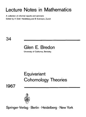 Equivariant Cohomology Theories