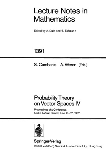 Probability Theory on Vector Spaces IV