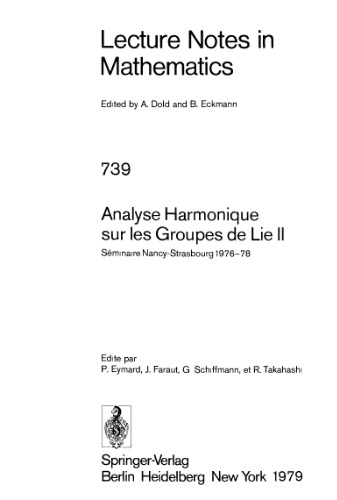 Analyse Harmonique sur les Groupes de Lie II