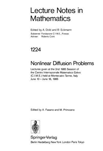 Nonlinear Diffusion Problems